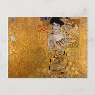 Cartão Postal Gustav Klimt,Adele,Art nouveau,deco,ouro,pinturas