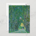 Cartão Postal Gustav Klimt - Avenida no Park Schloss Kammer<br><div class="desc">Avenida no Parque de Schloss Kammer - Gustav Klimt,  Oil on Canvas,  1912</div>