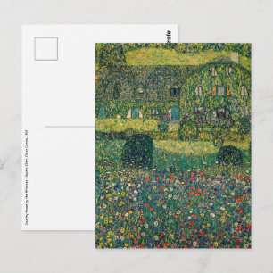 Cartão Postal Gustav Klimt - Casa de Campo junto ao Attersee
