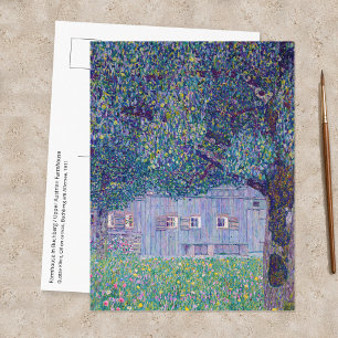 Cartão Postal Gustav Klimt - Casa de Fazenda na Alta Áustria