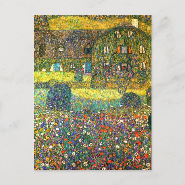 Cartão Postal Gustav Klimt: Casa do País no Attersee (Frente)