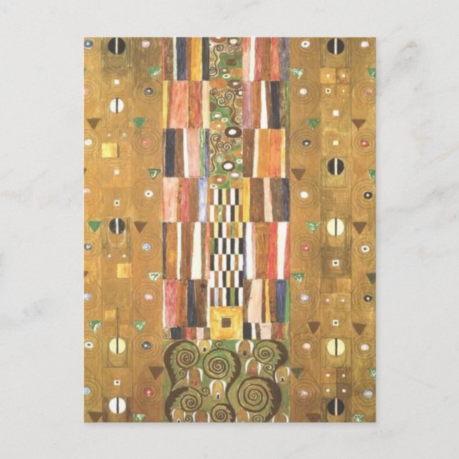 Cartão Postal Gustav Klimt ~ Esboço para o Friso da Parede (Frente)