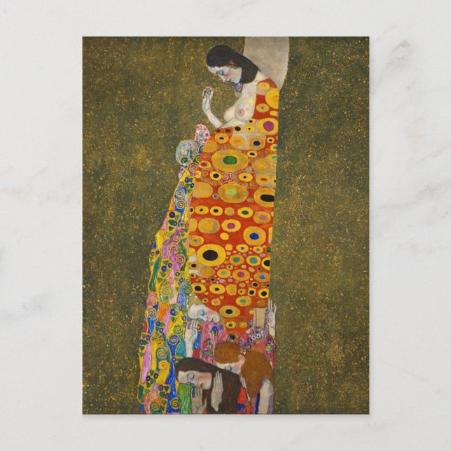 Cartão Postal Gustav Klimt - Esperança II - Trabalho de arte (Frente)