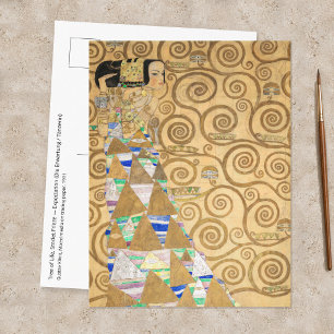 Cartão Postal Gustav Klimt - Expectativa, Stoclet Frieze