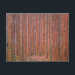 Cartão Postal Gustav Klimt Fir Forest Tannenwald árvores vermelh<br><div class="desc">Vintage Gustav Klimt Fir Forest - Art Nouveau Red Trees Esta bela pintura de safra de árvores é feita pelo mestre artista Gustav Klimt. A pintura, chamada Floresta Fir I, ou Tannenwald, nos mostra uma bela paisagem com Árvores Vermelhas, através de uma floresta densa. Gustav Klimt capturou o sentimento de...</div>