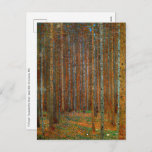 Cartão Postal Gustav Klimt - Floresta dos Pinheiros de Tannenwal<br><div class="desc">Floresta Fir / Floresta de Pinheiro Tannenwald - Gustav Klimt,  Petróleo na Canvas,  1902</div>