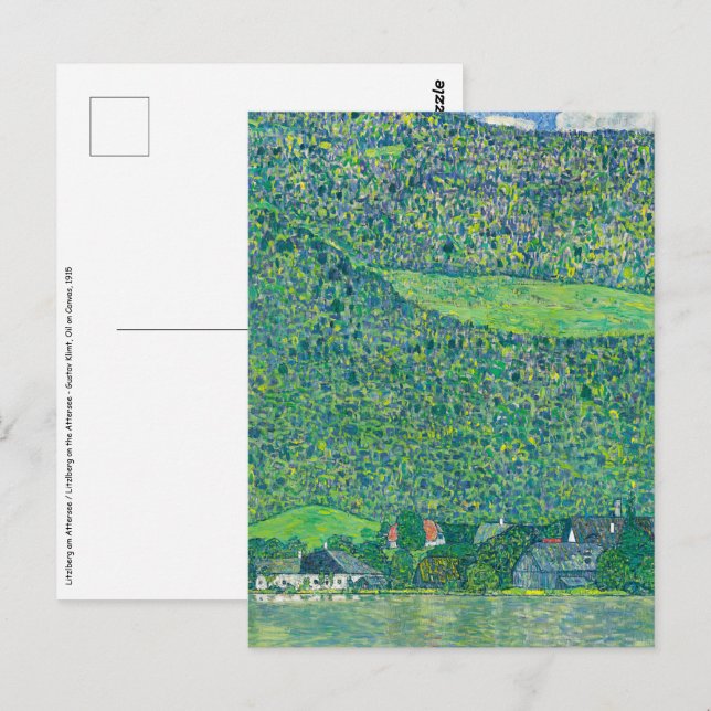 Cartão Postal Gustav Klimt - Litzlberg am Attersee (Frente/Verso)