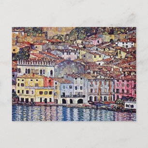 Cartão Postal Gustav Klimt - Malcesine no Lago de Garda Itália