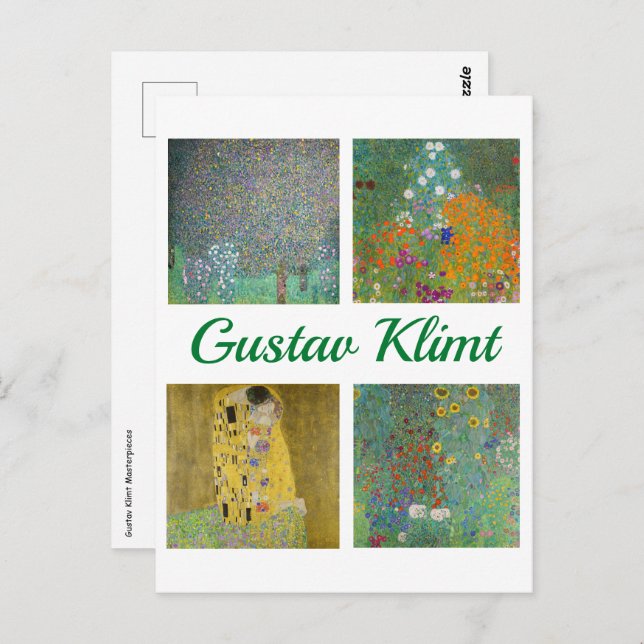 Cartão Postal Gustav Klimt Masterworks (Frente/Verso)
