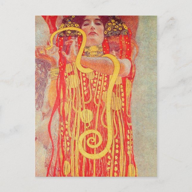 Cartão Postal Gustav Klimt - Medizin (Frente)