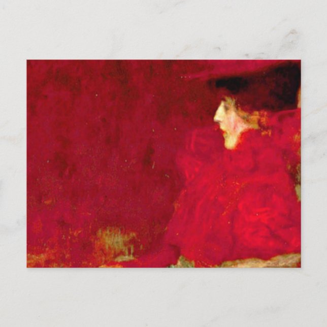 Cartão Postal Gustav Klimt - Mulher Em Caça-Armada (Frente)