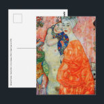 Cartão Postal Gustav Klimt - Mulheres Amigas<br><div class="desc">Mulheres Amigas - Gustav Klimt,  Petróleo na Canvas,  1916-17 (destruído em 1945)</div>