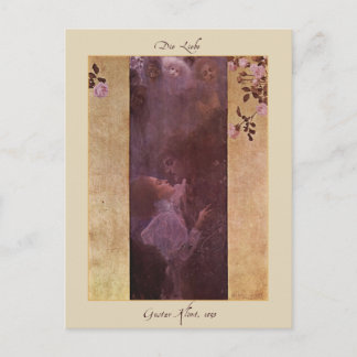 Cartão Postal Gustav Klimt O Amor 1895