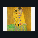 Cartão Postal Gustav Klimt O Beijo<br><div class="desc">O Beijo pintado por Gustav Klimt.</div>