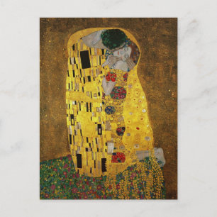 Cartão Postal Gustav Klimt O Beijo