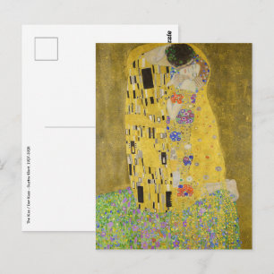 Cartão Postal Gustav Klimt - O Beijo