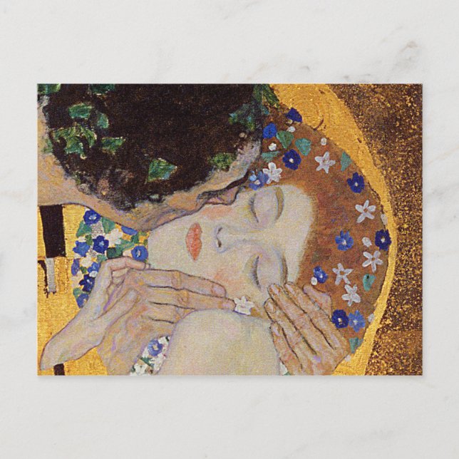 Cartão Postal Gustav Klimt - O Beijo (Frente)