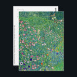 Cartão Postal Gustav Klimt - Paisagem do Jardim Italiano<br><div class="desc">Paisagem do Jardim Italiano / Paisagem Horticultural Italiana - Gustav Klimt, Oil on Canvas, 1913</div>