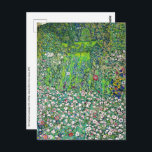 Cartão Postal Gustav Klimt - Paisagem e Caipira Hortícolas<br><div class="desc">Paisagem horticultural com um monte - Gustav Klimt, Oil on Canvas, 1916</div>