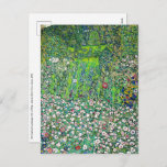 Cartão Postal Gustav Klimt - Paisagem e Caipira Hortícolas<br><div class="desc">Paisagem horticultural com um monte - Gustav Klimt,  Oil on Canvas,  1916</div>