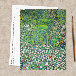 Cartão Postal Gustav Klimt - Paisagem Hortícola e Topo da Colina