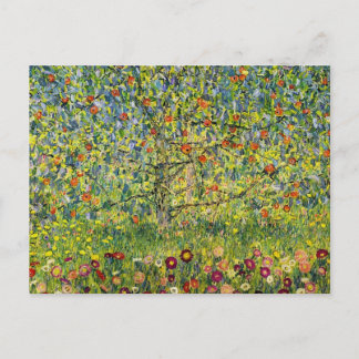 Cartão Postal Gustav Klimt pintura nouveau A Árvore Apple