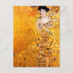 Cartão Postal Gustav Klimt Retrato de Adele Bloch-Bauer I<br><div class="desc">Gustav Klimt Retrato de Adele Bloch-Bauer</div>