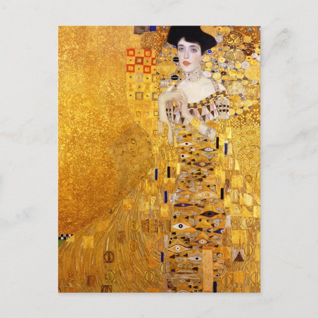 Cartão Postal Gustav Klimt Retrato de Adele Bloch-Bauer I (Frente)