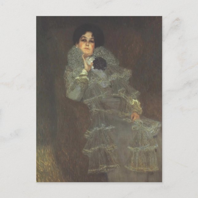 Cartão Postal Gustav Klimt - Retrato de Marie Henneberg (Frente)