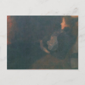 Cartão Postal Gustav Klimt- Senhora pela Lareira