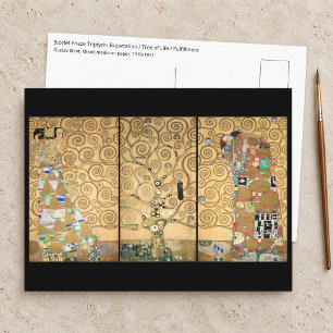 Cartão Postal Gustav Klimt - Stoclet Frieze Árvore da Vida