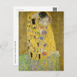 Cartão Postal Gustav Klimt - The Biss