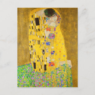 Cartão Postal Gustav Klimt The Biss Fine Art