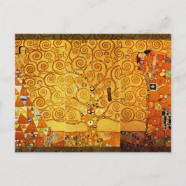 Cartão Postal Gustav Klimt Tree of Life: Art Nouveau Symbolista