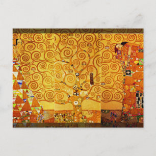 Cartão Postal Gustav Klimt Tree of Life: Art Nouveau Symbolista