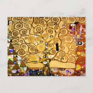 Cartão Postal Gustav Klimt Tree of Life: Art Nouveau Symbolista