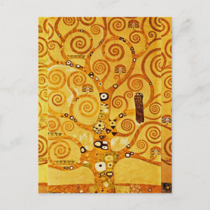 Cartão Postal Gustav Klimt Tree of Life: Art Nouveau Symbolista