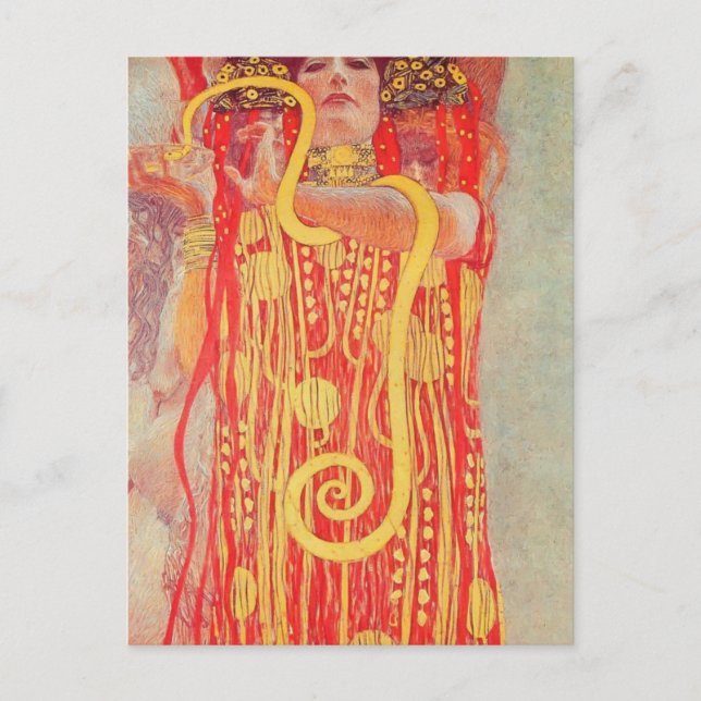 Cartão Postal Gustav Klimt-University of Viena - Pintura no teto (Frente)