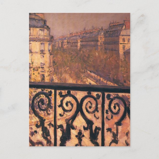Cartão Postal Gustave Caillebotte - A Balcony em Paris (Frente)