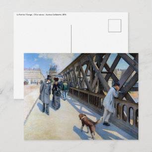 Cartão Postal Gustave Caillebotte - A Ponte da Europa
