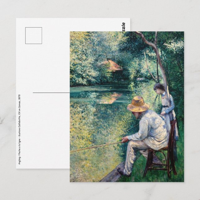 Cartão Postal Gustave Caillebotte - Angling (Frente/Verso)