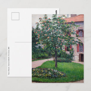 Cartão Postal Gustave Caillebotte - Árvores em Flor