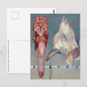 Cartão Postal Gustave Caillebotte - Cabeça de Bezerro e Língua d