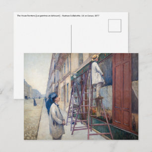 Cartão Postal Gustave Caillebotte - Os Pintores de Casas