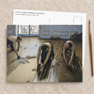 Cartão Postal Gustave Caillebotte - Os Raspadores de Piso
