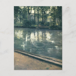 Cartão Postal Gustave Caillebotte - Os Yerres, Chuva