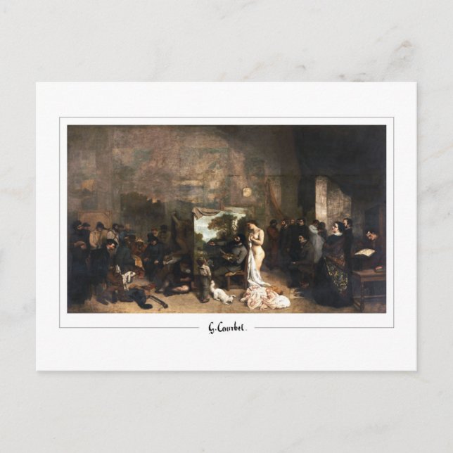 Cartão Postal Gustave Courbet #587 - Belas Artes (Frente)