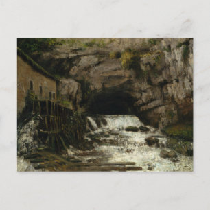 Cartão Postal Gustave Courbet - A fonte do Loue