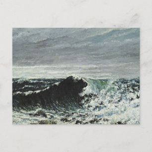 Cartão Postal Gustave Courbet - A Onda