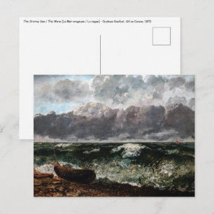 Cartão Postal Gustave Courbet - O Mar Tempestuoso / A Onda